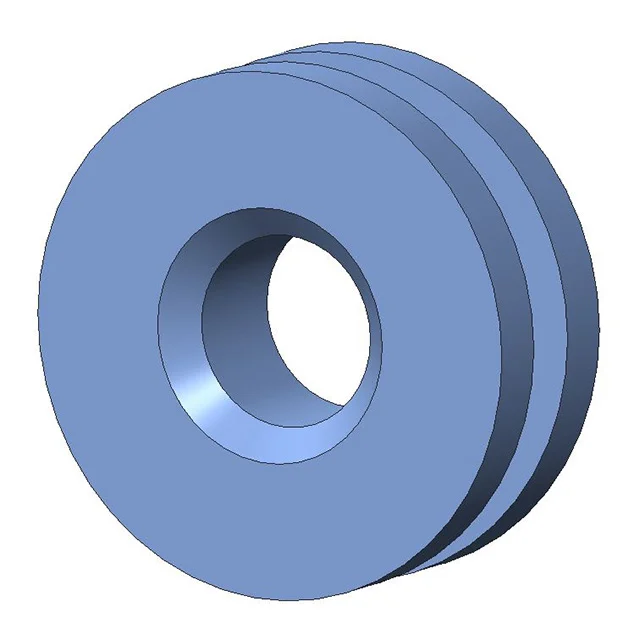 SCREW GROMMET THERMOPLASTIC BLUE