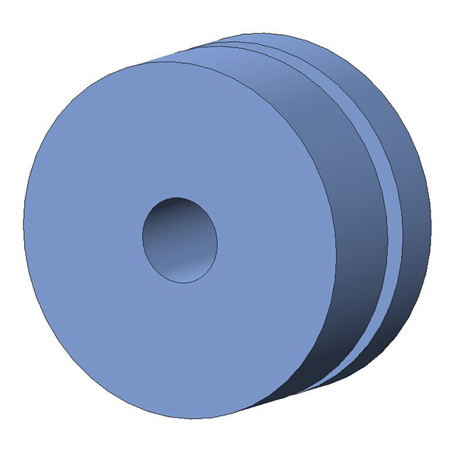 SCREW GROMMET THERMOPLASTIC BLUE