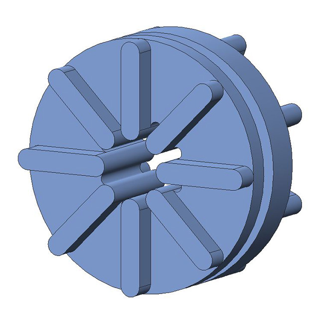 SCREW GROMMET THERMOPLASTIC BLUE