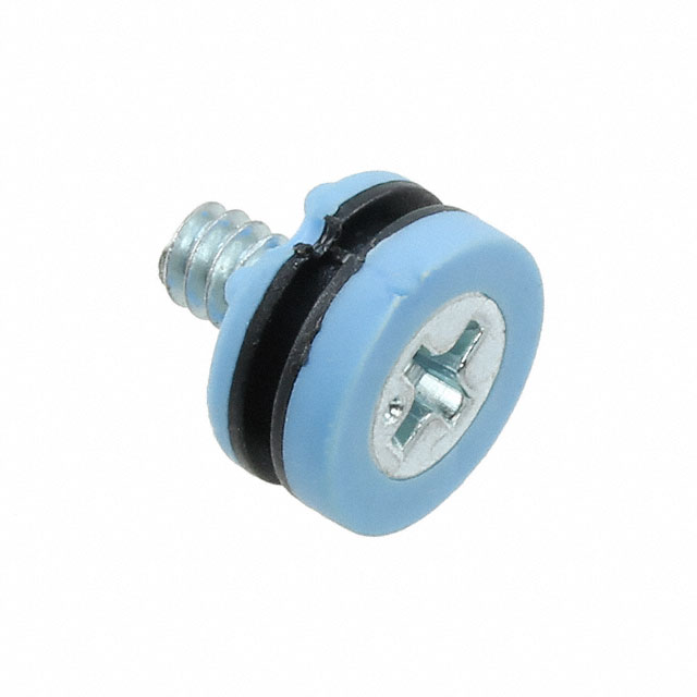 SCREW GROMMET THERMOPLASTIC BLUE