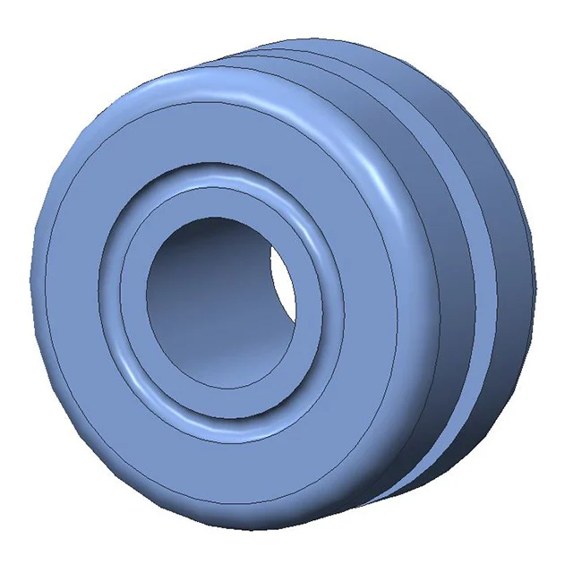SCREW GROMMET THERMOPLASTIC BLUE