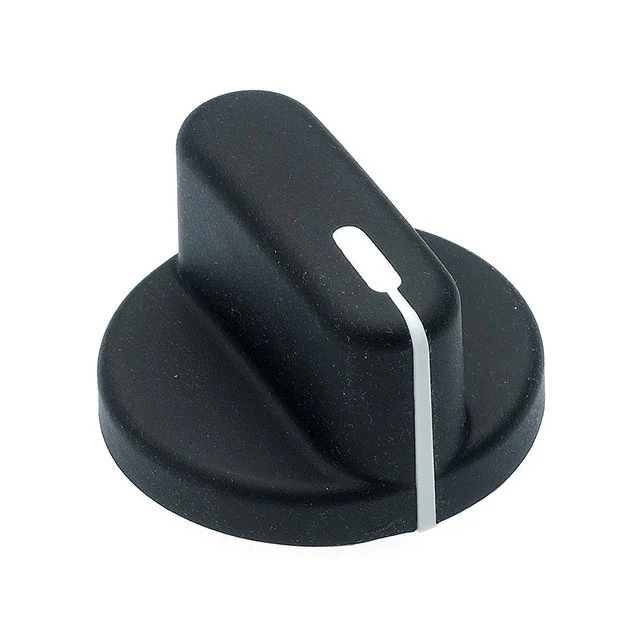 KNOB SMOOTH 0.250" PLASTIC