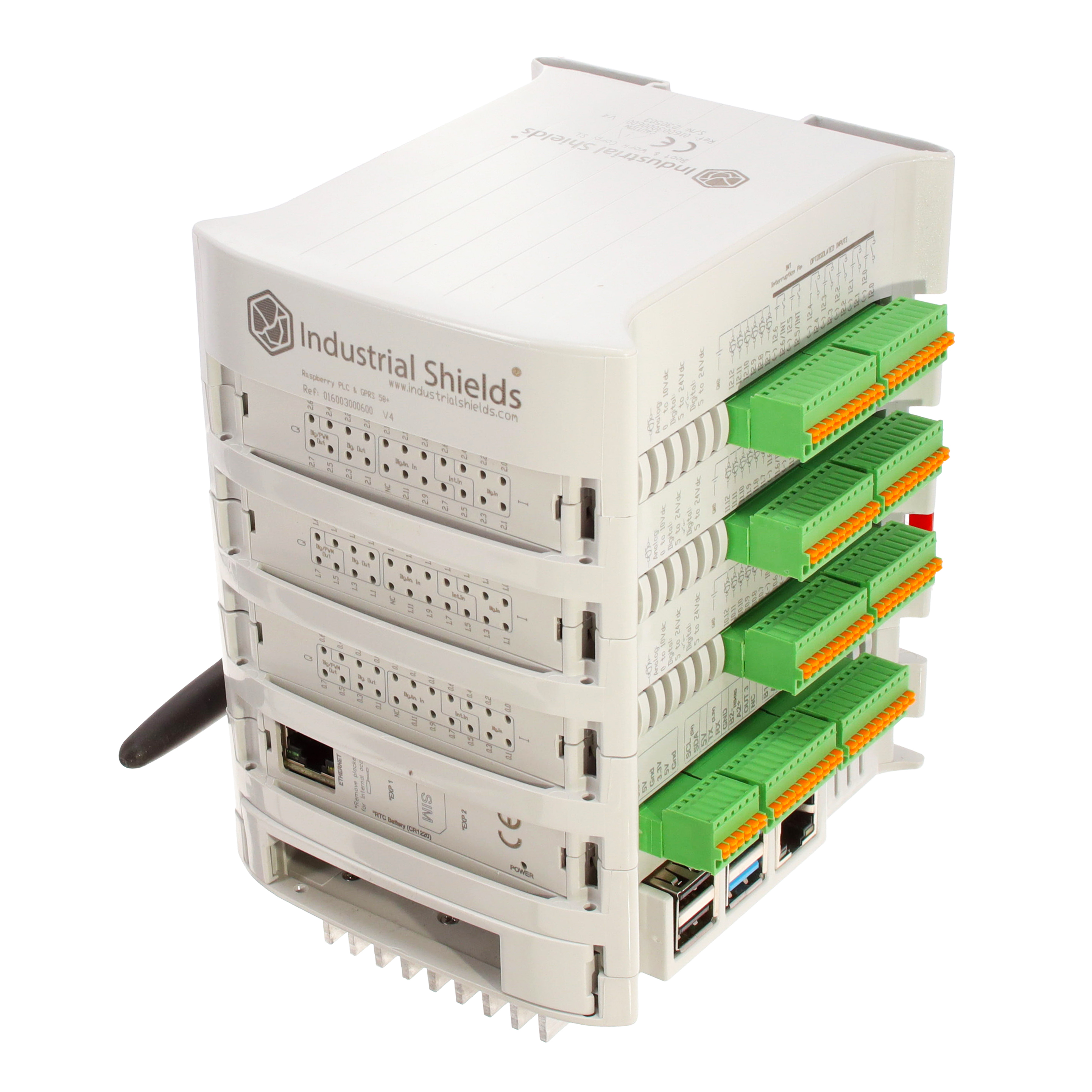 RASPBERRY PLC & GPRS 58 I/OS ANA