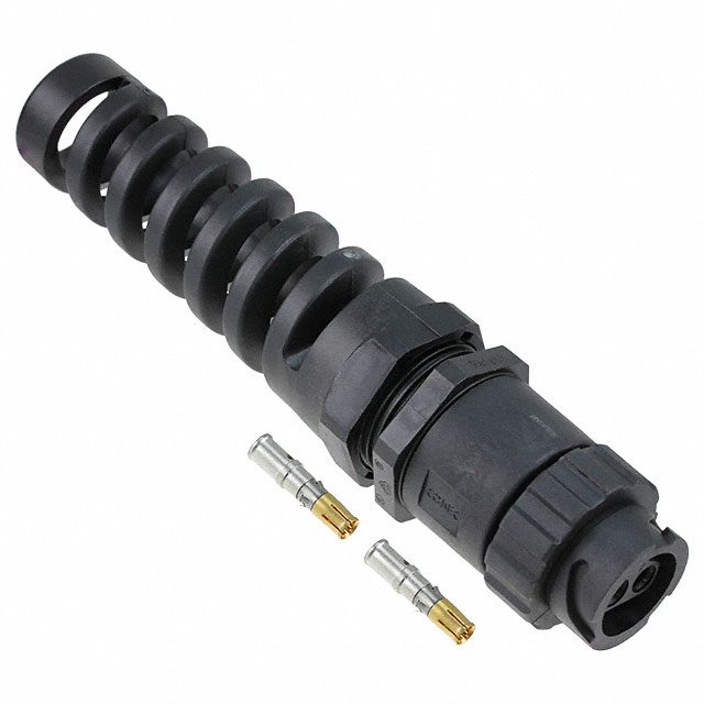 CONN RCPT FMALE 2POS GOLD CRIMP