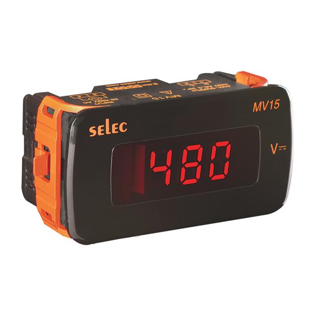 VOLTMETER 0-200VDC LED PANEL MNT