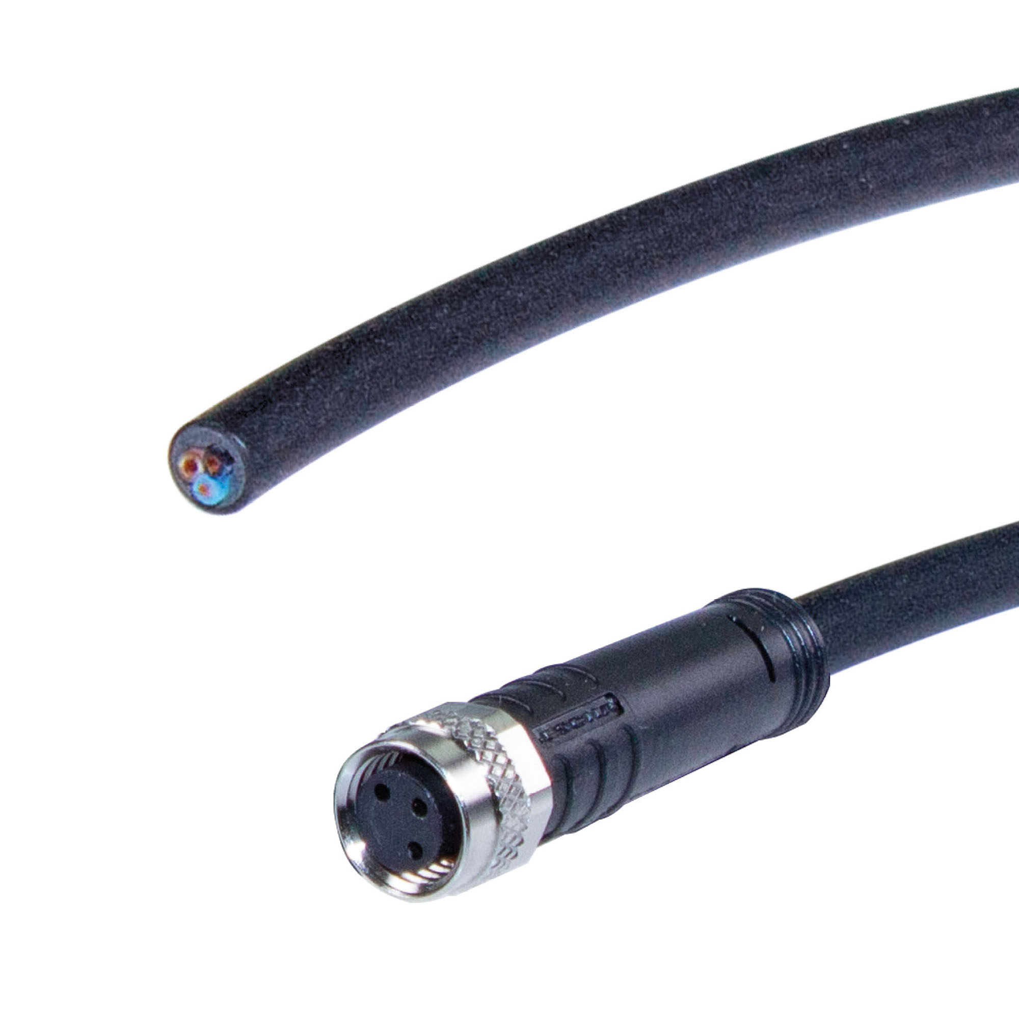Cable 6.56 ft, 3-wire/M8 f. 24V