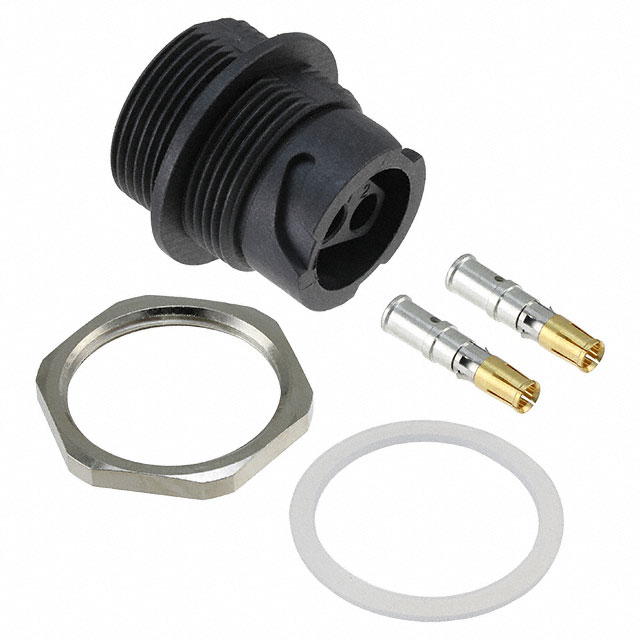 CONN RCPT FMALE 2POS GOLD CRIMP