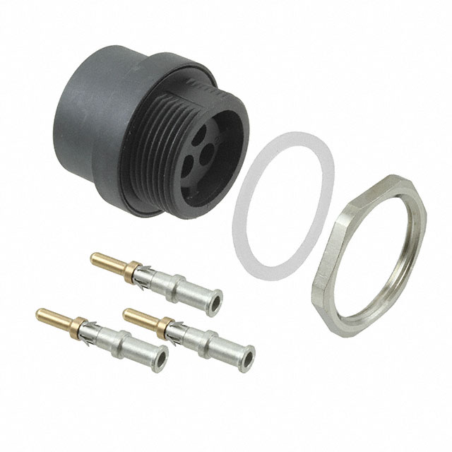 CONN PLUG MALE 3POS GOLD CRIMP