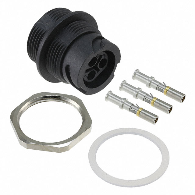 CONN RCPT FMALE 3POS GOLD CRIMP