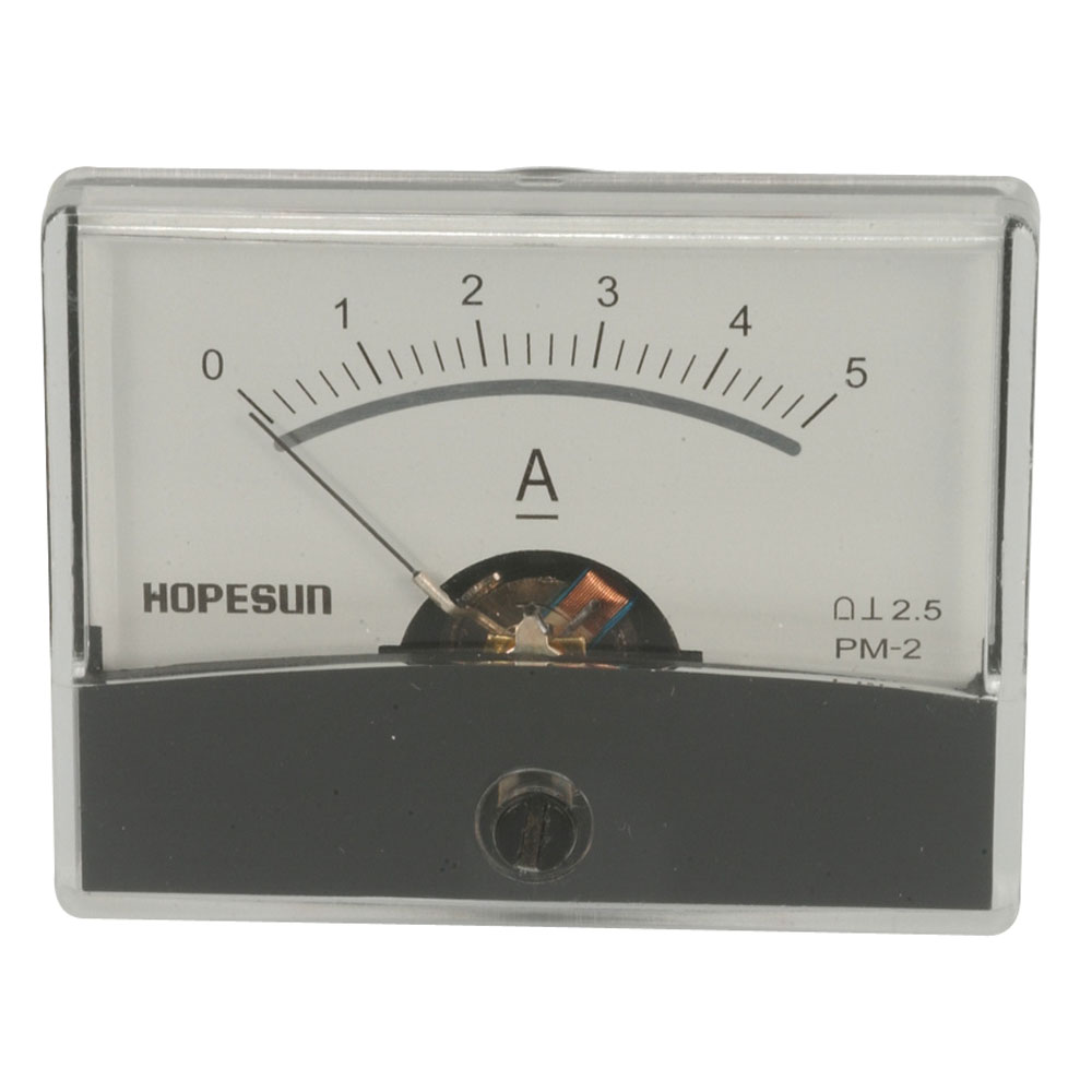AMMETER 0-5A ANALOG PANEL MOUNT