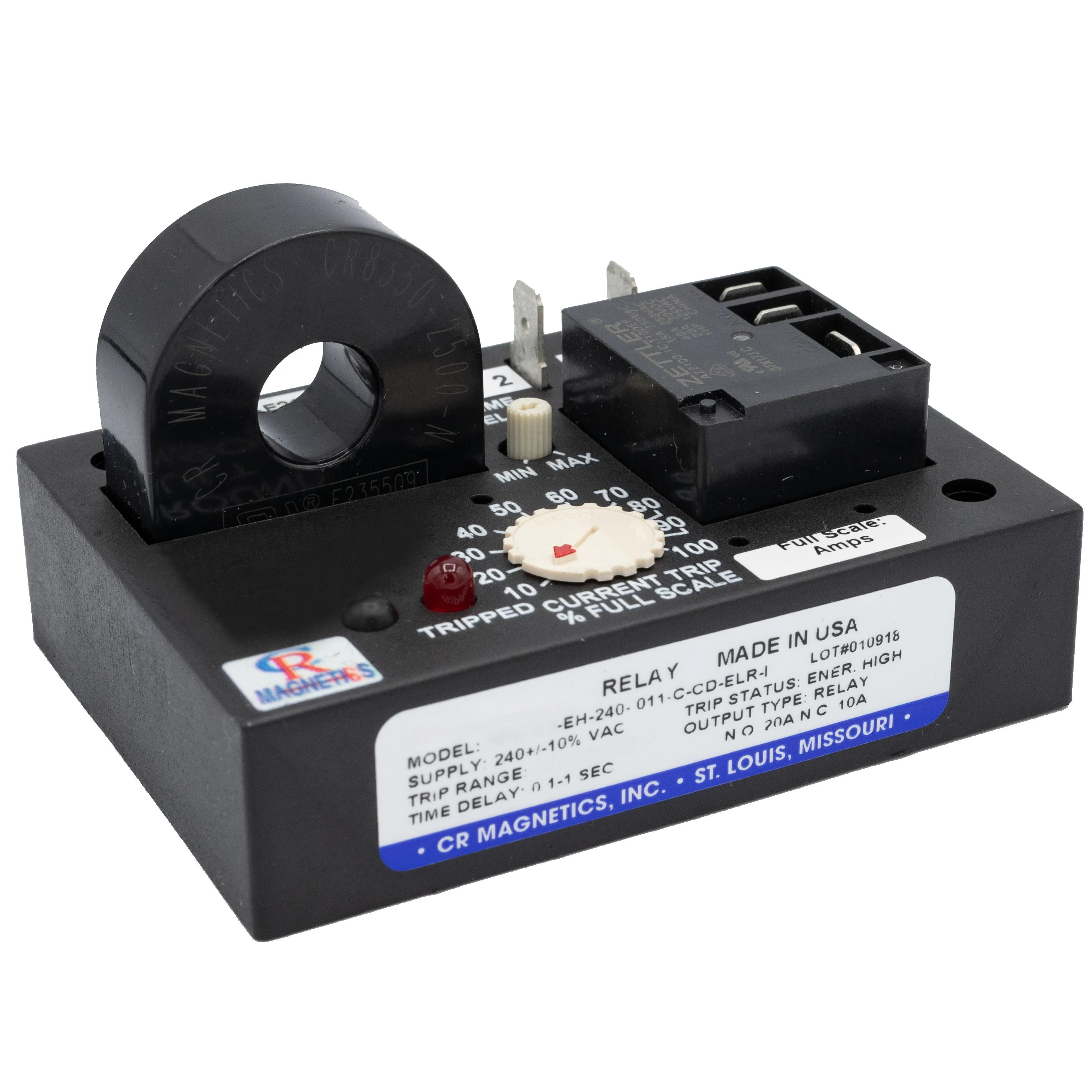 RELAY AC CUR SENS 120VAC CHAS MT