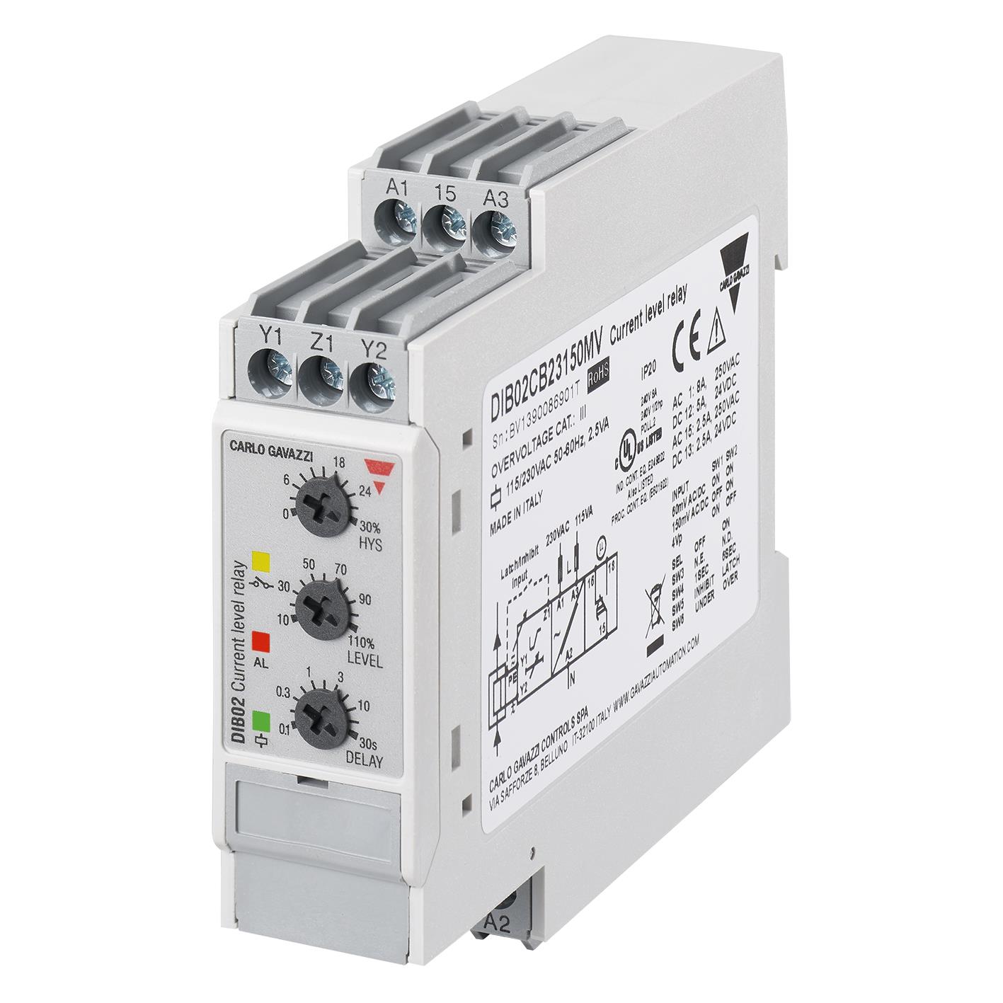 24-48V CURRENT LEVEL RELAY