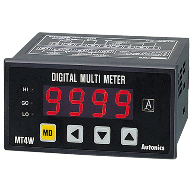 VOLTMETER 0-500VDC LED PANEL MNT