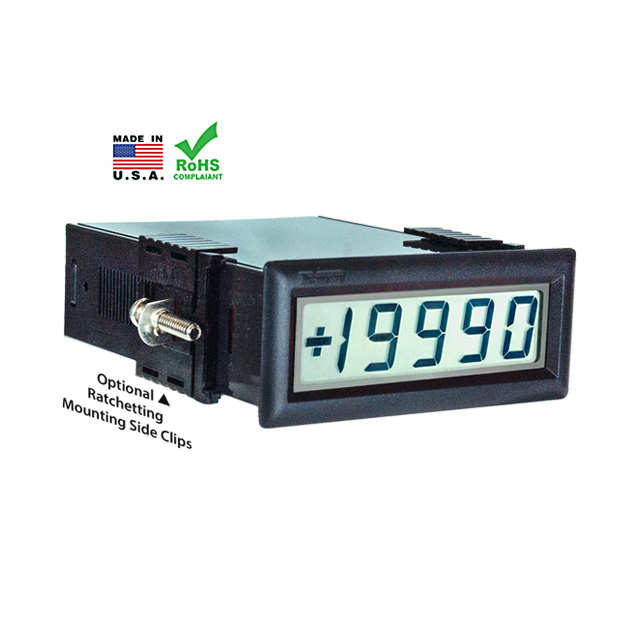 VOLTMETER 2VDC LCD PANEL MOUNT