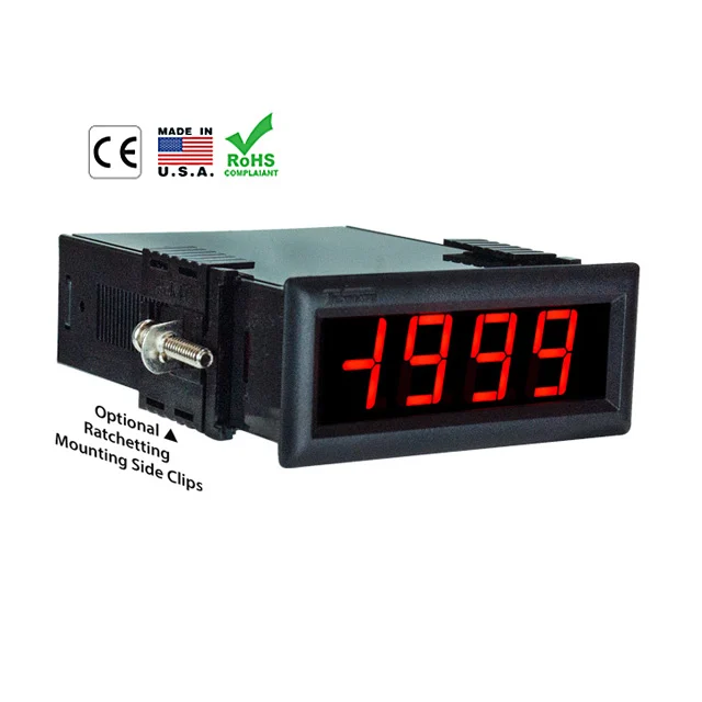 VOLTMETER 200MVDC LED PANEL MNT