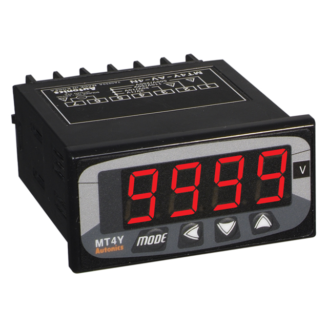VOLTMETER 0-500VAC LED PANEL MNT