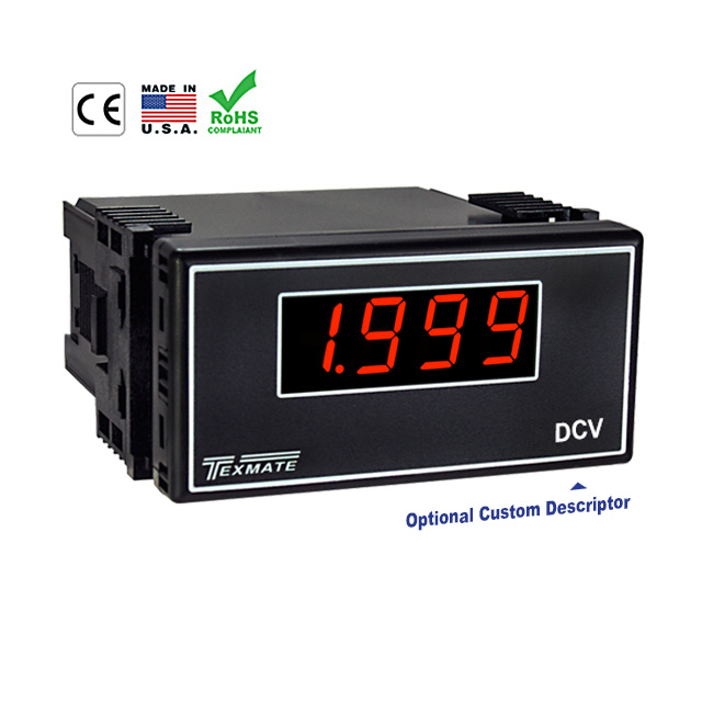 VOLTMETER 200VDC LED PANEL MOUNT