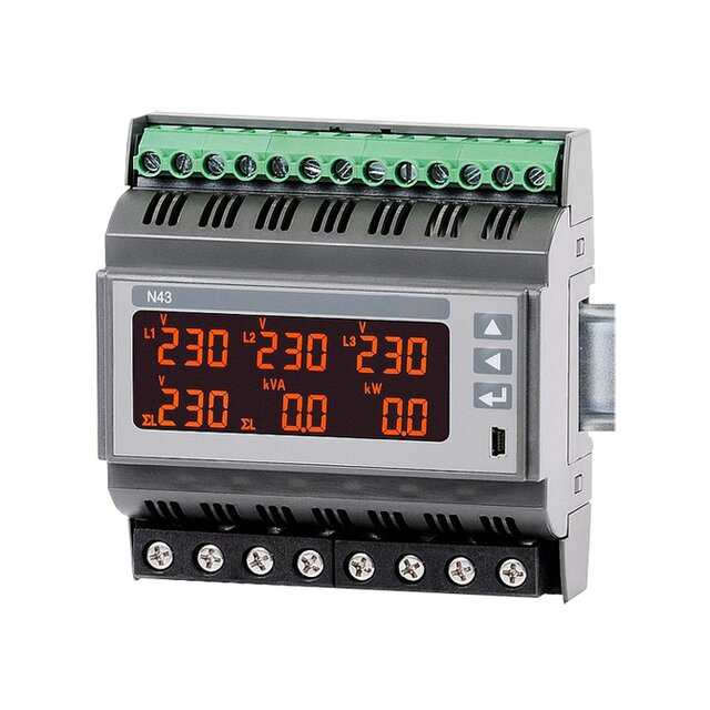 MULTI METER LCD DIN RAIL