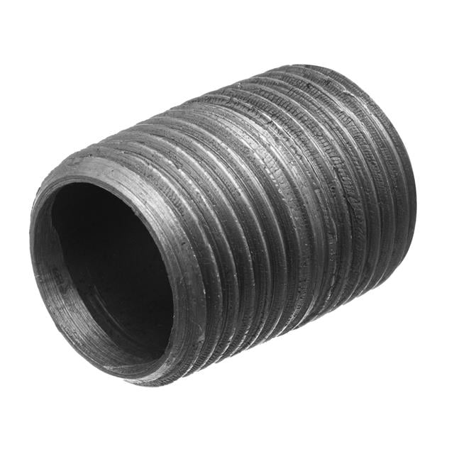 Pipe Nipple - Black-Coated Steel
